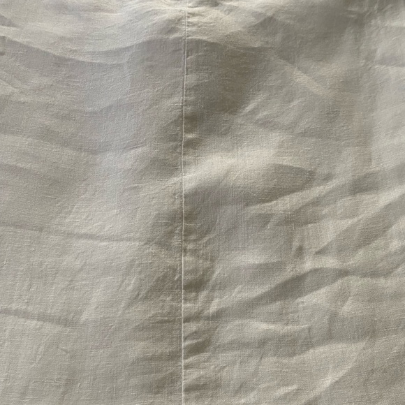 100% Linen by Hester & Orchard White Oversized Cap Sleeve Size Large - Picture 12 of 15